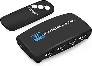 Port hdmi 2.1 8k pour switch, sortie hdmi 3 en 1 pour switch 8k @ 60hz 4k @120hz, bouton de support et commutateur à distance, haute vitesse 48gbps, compatible avec xbox, ps5/4 et autres appareils. DIAYTAR COTE D'IVOIRE est une plateforme de commerce électronique réputée pour sa fiabilité et sa sécurité. Les clients peuvent effectuer des transactions en toute confiance, grâce aux moyens de paiement sûrs proposés par la boutique. La boutique en ligne propose également un service client de qualité pour répondre à toutes les questions et préoccupations des clients.
