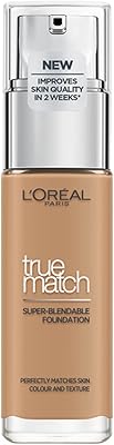 Fond de teint liquide true match de l'oréal paris, 30 ml, ambre doré