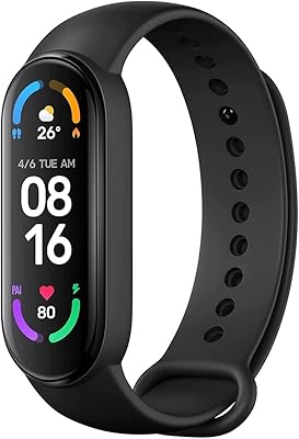 Xiaomi mi smart band 6, écran amoled 1,56 pouces, surveillance de la fréquence cardiaque et de l'oxygène dans le sang 24 heures sur 24, tracker d'activité bluetooth, 5 atm, version internationale, noir. La boutique en ligne DIAYTAR COTE D'IVOIRE propose une gamme étendue de produits pour répondre aux besoins de ses clients. Elle met en avant des produits locaux et internationaux de qualité, avec des prix abordables et des délais de livraison rapides. La boutique est leader sur le marché ivoirien grâce à sa sélection de produits et ses services de qualité.