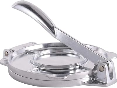 Presse à tortilla argentée, presse à chapati, machine à tortilla à presse