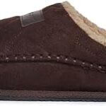 Pantoufles matelassées en microsuède pour hommes chaussures de maison chaudes à