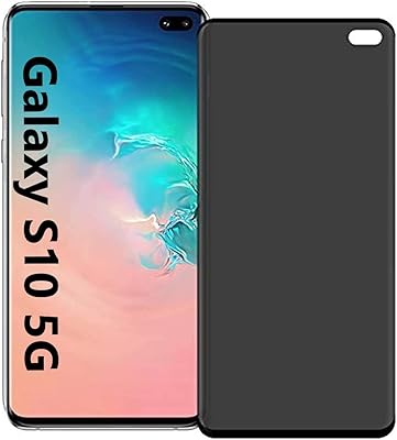Protecteur d'écran de confidentialité pour galaxy s10 5g, ultra protection [courbe 3d] [compatible