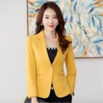 Veste blazer coupe droite slim pour femmes d'affaires et formelles de couleur bonbon
