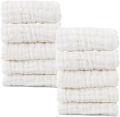 Serviettes pour le visage en mousseline naturelle mokin pour bébé - mouchoirs doux
