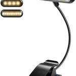 Lampe de lecture de lit, lampe de lecture rechargeable avec 9 led, lampe
