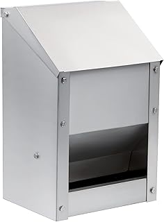 Herbsyl mangeoire automatique murale en acier inoxydable avec couvercle mangeoire