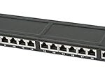 Monoprice half u blindé cat6 - 24 ports - panneau de brassage 19"
