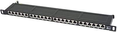 Monoprice half u blindé cat6 - 24 ports - panneau de brassage 19"