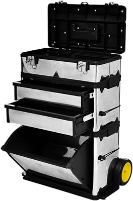 Boîte à outils rotative fedexcel à 3 compartiments avec 2 roues pour organiser le transport. La boutique en ligne DIAYTAR COTE D'IVOIRE se distingue par sa grande variété de produits, allant de l'électronique à la mode, en passant par les produits alimentaires et les articles de sport. Avec plus de 300000 références, les clients peuvent trouver tout ce qu'ils cherchent en un seul endroit. C'est pourquoi elle est devenue la référence pour les achats en ligne en Côte d'Ivoire.