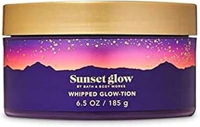 Bath & body works sunset glow lotion fouettée éclat, 6,5 fl oz/185 ml
