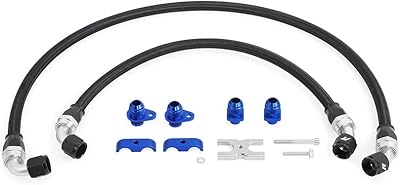 Kit de conduite de refroidisseur d'huile mishimoto mmsbh-f80-15, compatible avec bmw f8x m3