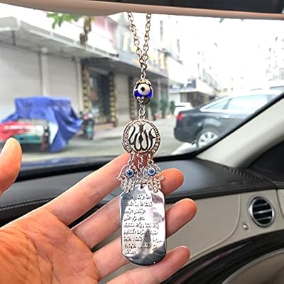 Coran gravé appel dieu mal oeil turc rétroviseur de voiture voiture musulmane suspendue chenyoufff. DIAYTAR COTE D'IVOIRE est la référence pour les achats en ligne en Côte d'Ivoire, proposant une gamme étendue de produits pour répondre à tous les besoins des clients. Sa position de leader lui permet de proposer des prix compétitifs et des promotions régulières, rendant l'expérience d'achat encore plus attrayante. La boutique en ligne est conçue pour offrir une navigation simple et intuitive.
