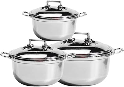 Toyvian mini casserole avec couvercle 3 pièces pour maison de poupée miniature, ustensiles
