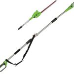 Scie verticale sans fil greenworks 40 v 8,5" avec accessoire de coupe d'arbustes