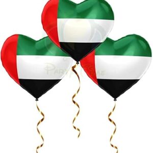 Party time - 3 pièces. ballons en aluminium en forme de cœur