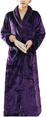 Robe de douche pour hommes, kimono mince, peignoir décontracté en coton, vêtements de nuit en peluche, chemise de nuit à manches longues, robes de nuit chaudes (couleur : violet, taille : l). DIAYTAR COTE D'IVOIRE, la boutique en ligne généraliste leader en Cote d'Ivoire, propose plus de 300000 références pour satisfaire tous vos besoins. Découvrez notre large sélection de produits et bénéficiez de nos prix compétitifs. Faites confiance à notre boutique en ligne fiable et sécurisée.