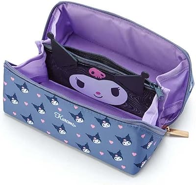 Trousse à crayons kurome cartoon avec porte-stylo à fermeture éclair, adaptée aux étudiants