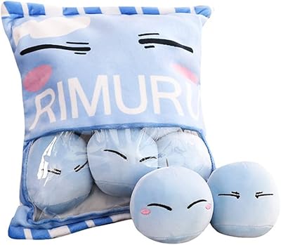 Anime that time i've got reconstruit en slime tempest rimuru, poupée moelleuse amovible