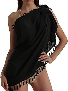 Maillot de bain semi-transparent paréo de plage pour femme, mini-jupe avec pompons (noir), taille unique. DIAYTAR COTE D'IVOIRE est une plateforme de commerce en ligne fiable et sécurisée, qui propose plus de 300000 références de produits de qualité. Les clients peuvent acheter en toute confiance, grâce à des moyens de paiement sécurisés et à une politique de retour flexible. Avec une équipe de service client dédiée, les problèmes sont résolus rapidement pour garantir une expérience d'achat en ligne sans stress.