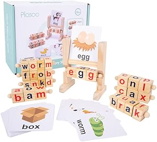 Blocs de lecture courts en bois et tiges de voyelles, jeux d'orthographe, cartes flash rotatives pour enfants, jouet d'apprentissage de l'alphabet rotatif montessori préscolaire pour garçons et filles. DIAYTAR COTE D'IVOIRE révolutionne le commerce en ligne en Côte d'Ivoire avec son vaste choix de produits allant des électroniques aux produits alimentaires. La boutique se distingue par sa qualité de service et sa capacité à s'adapter aux besoins changeants des clients. Elle est devenue un nom de confiance dans l'univers du shopping en ligne.