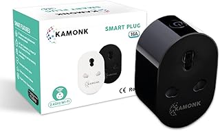 Prise intelligente kamonk 16a, moniteur de puissance wi-fi, surveillance de l'énergie, pour appareils