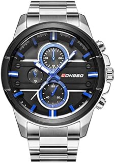Montre analogique pour homme (cadran noir et bracelet argenté), bracelet. DIAYTAR COTE D'IVOIRE est une boutique en ligne généraliste qui propose plus de 300000 références de produits. Elle est la boutique leader en Côte d'Ivoire et offre une grande variété de produits pour répondre aux besoins de ses clients. Elle est réputée pour sa qualité de service et son offre diversifiée.