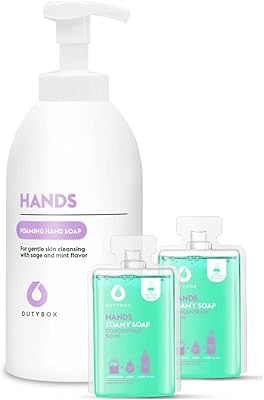 Coffret de savon pour les mains duty box - flacon réutilisable et 2