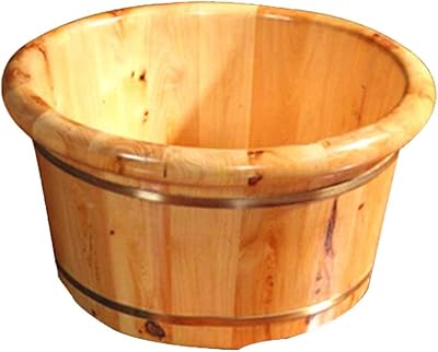 Seau de bain de pieds en bois, bassin de pédicure de 26 cm de hauteur, baril de massage des pieds en cèdre de conception ronde pour un usage domestique d'âge moyen et âgé. En tant que leader du marché en ligne en Côte d'Ivoire, DIAYTAR COTE D'IVOIRE se distingue par sa sélection impressionnante de produits qui couvrent tous les aspects de la vie quotidienne, du mobilier à l'électronique en passant par la mode. Elle garantit la qualité et la authenticité de tous les produits proposés. Les clients bénéficient également de services de livraison rapides et fiables.