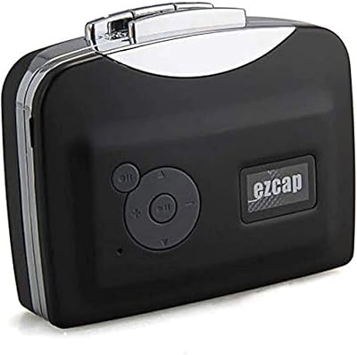 Convertisseur de cassette en mp3 enregistreur de musique et baladeur noir