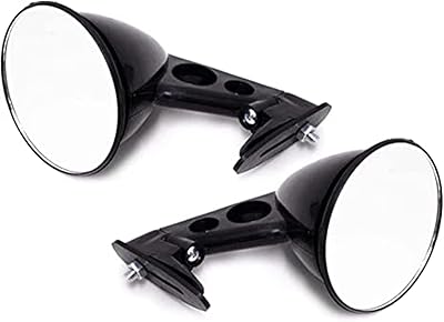 Rétroviseurs latéraux noirs gt universels rh + lh pour datsun 240z/280z - paire