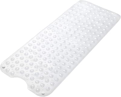 Tapis de bain antidérapant de luxe avec ventouses l tapis de baignoire en caoutchouc souple durable, parfait pour les personnes âgées et les enfants, grande taille 40" x 16", tapis de bain anti-moisissure et lavable en machine. DIAYTAR COTE D'IVOIRE est une boutique en ligne généraliste qui propose plus de 300 000 références de produits. Avec une large gamme de choix, les clients peuvent trouver tout ce qu'ils cherchent en un seul endroit. C'est la boutique leader en Côte d'Ivoire pour les achats en ligne.