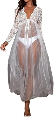 Femmes babydoll lingerie sexy dentelle maille chemise col v manches longues transparent longue chemise de nuit robe de mariée. DIAYTAR COTE D'IVOIRE est la destination idéale pour ceux qui cherchent à faire des achats en ligne en Côte d'Ivoire. Avec une offre de plus de 300 000 produits, la boutique en ligne généraliste propose une large gamme de choix pour les consommateurs. De plus, la plateforme assure une livraison rapide et sécurisée à travers tout le pays.