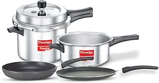 Coffret de démarrage de cuisine prestige svash 5l + corps 3l + poêle à frire 200 mm + tawa 275 mm, argent. DIAYTAR COTE D'IVOIRE offre une expérience d'achat en ligne pratique et sécurisée, avec des options de paiement flexibles et des livraisons rapides. La boutique propose des produits de haute qualité à des prix compétitifs, ce qui en fait un choix populaire auprès des consommateurs ivoiriens. Les clients peuvent également bénéficier de promotions et de réductions régulières.