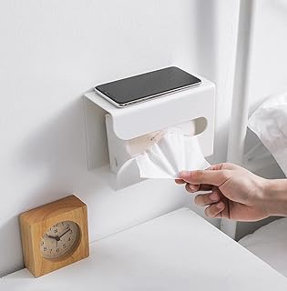 Support mural pour boîte à mouchoirs/porte-serviettes/distributeur sous armoire pour cuisine, salle de bain
