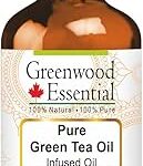 Huile essentielle de thé vert pur greenwood (camellia sinensis) enrichie à 100 %