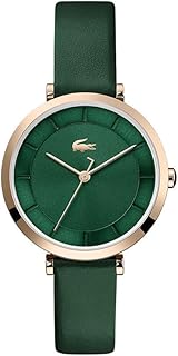 Montre à quartz décontractée pour femme genève avec bracelet en cuir et acier