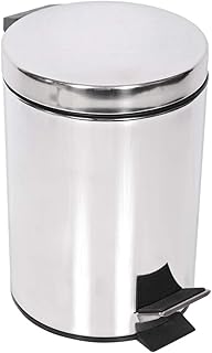 Poubelle à pédale en acier inoxydable moonlight, capacité de 3 litres, couleur argent