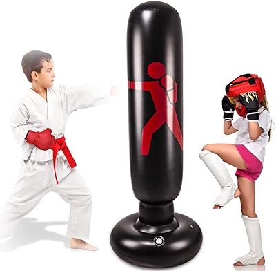 Sac de boxe gonflable sur pied, sacs de boxe robustes pour enfants et femmes, colonnes d'entraînement ciblées, sac de boxe portable pour usage domestique en intérieur pour la pratique du karaté et du taekwondo. DIAYTAR COTE D'IVOIRE est la boutique en ligne qui vous permet de faire vos achats en toute sécurité et en toute confiance. Avec des méthodes de paiement sécurisées et une équipe de support client dédiée, vous pouvez avoir l'esprit tranquille lors de vos achats sur DIAYTAR.