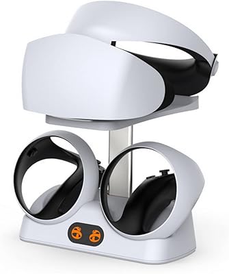 Station de chargement compatible avec le contrôleur skido ps5 vr2 avec éclairage d'affichage pour poignée psvr2 avec support de lunettes stockable tp5-2515. DIAYTAR COTE D'IVOIRE est une boutique en ligne généraliste qui propose plus de 300 000 références de produits. Elle est devenue la boutique leader en Côte d'Ivoire en offrant une large gamme de produits à des prix compétitifs. Les clients peuvent facilement trouver ce qu'ils recherchent sur le site.