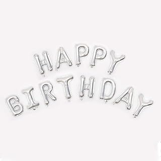 Sino 1 ensemble de bannières de lettres joyeux anniversaire ballons décoratifs à hélium
