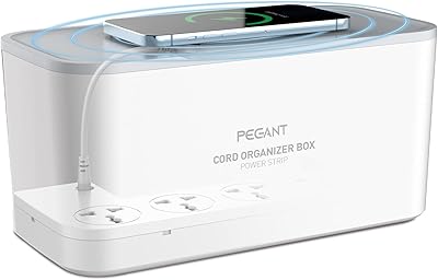 Begant rallonge d'alimentation usb-c 3 en 1 avec chargeur sans fil 15 w