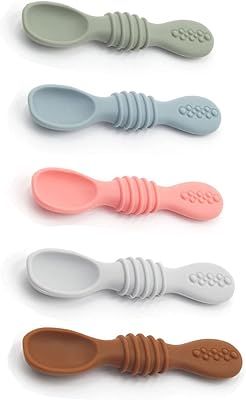 Cuillères pour bébé en silicone, 6 mois, cuillères pour bébés et tout-petits, lot de 5 sans bpa, multicolore. DIAYTAR COTE D'IVOIRE est l'une des boutiques en ligne les plus visitées en Côte d'Ivoire, offrant une vaste sélection de produits à des prix compétitifs. Les clients peuvent profiter de la livraison à domicile, des remises exclusives et d'un système de fidélité pour optimiser leurs achats. La boutique est constamment mise à jour avec de nouveaux produits et des offres spéciales.