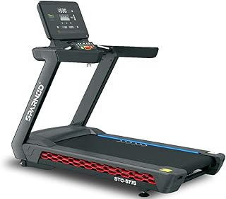 Tapis de course sparnod fitness stc 5775 avec moteur ac 5,5 hp
