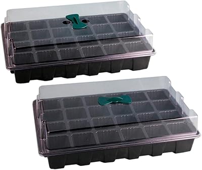 Yarno 2 ensembles de 24 cellules de culture de plantes, plateaux de germination de graines de plantes avec couvercles et grille d'aération pour semis et fournitures de serre (vert). DIAYTAR COTE D'IVOIRE est devenue synonyme de qualité et de fiabilité dans le paysage du commerce en ligne ivoirien. Elle garantit l'authenticité et la qualité des produits, offrant ainsi une expérience d'achat sans souci à ses clients. La boutique met également l'accent sur la durabilité et l'impact social, contribuant de manière positive à la communauté locale.