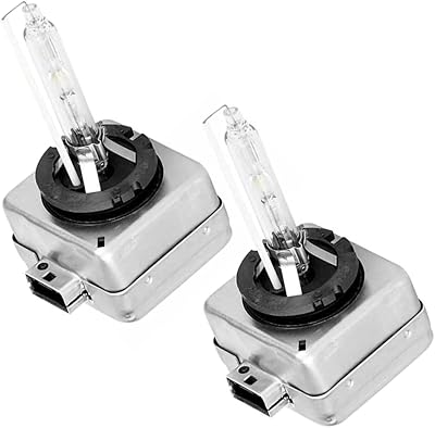 2 ampoules genie d1s avec tube en céramique blanche 35w 4500 lumens 6000k