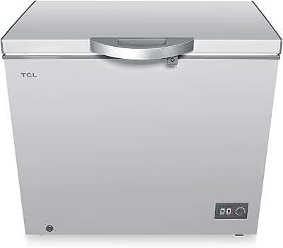Congélateur coffre tcl, 326 litres, porte simple, super congélateur avec panier de rangement