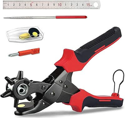 Ensemble de poinçonnage du cuir de beauté règle et outil de poinçonnage. outil