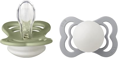 Bavoirs tétines en silicone sans bpa supreme coordinating, paquet de 2, taille 1