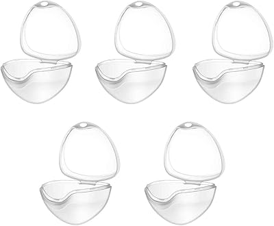 Ensemble d'étuis à tétine transparent 5 pièces, étui à tétine pour bébé, boîte