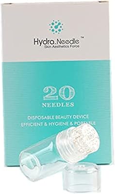Derma roller 1,00 mm hydra needle 20 broches, micro-aiguille rotative meso derma